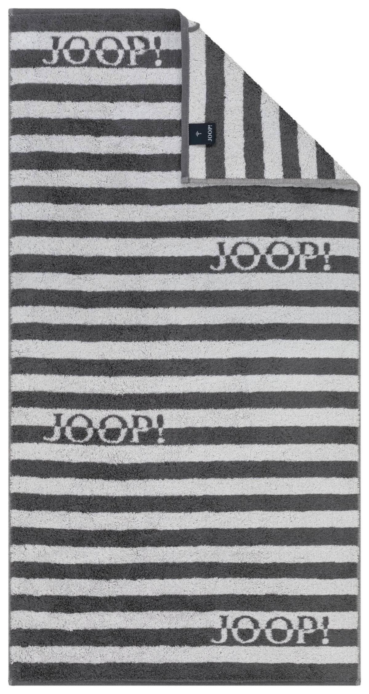 ZESTAW RĘCZNIKÓW FROTTE JOOP! SPLIT STRIPES - ciemnoszary/szary, Basics, tkanina - Joop!