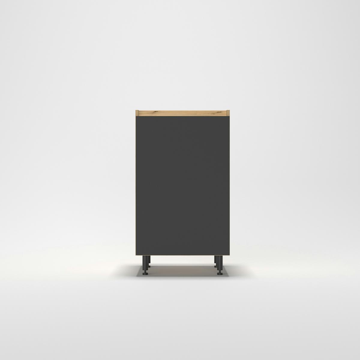Konyhai Alsószekrény Toscana - Artisan tölgy/szürke, Modern, faalapú anyag (50/87/56cm)