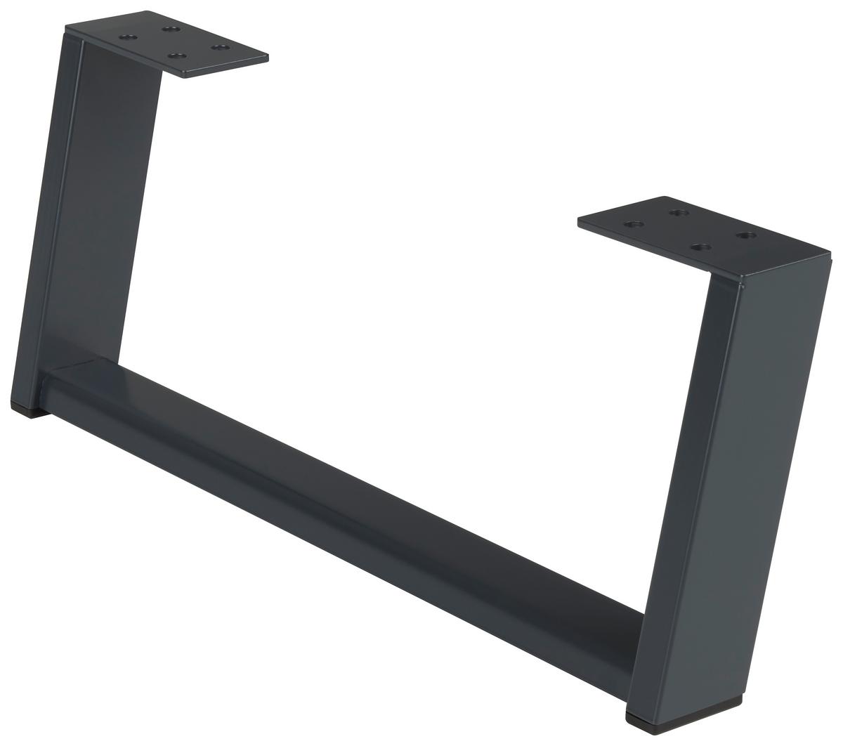 Fußset Max Box Max Box aus Aluminium, 2er Set - Anthrazit, MODERN, Metall (4/15/39cm) - Premium Living