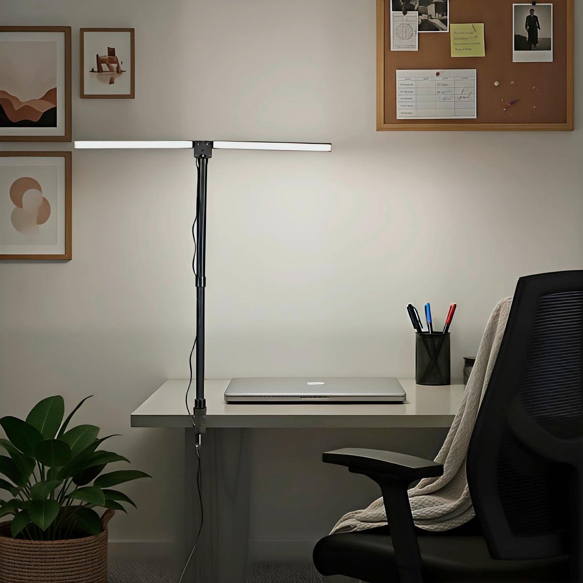 LAMPA ZACISKOWA LED HAYWARD *SBN* - czarny, Basics, tworzywo sztuczne/metal (80/35/71,5cm) - Novel