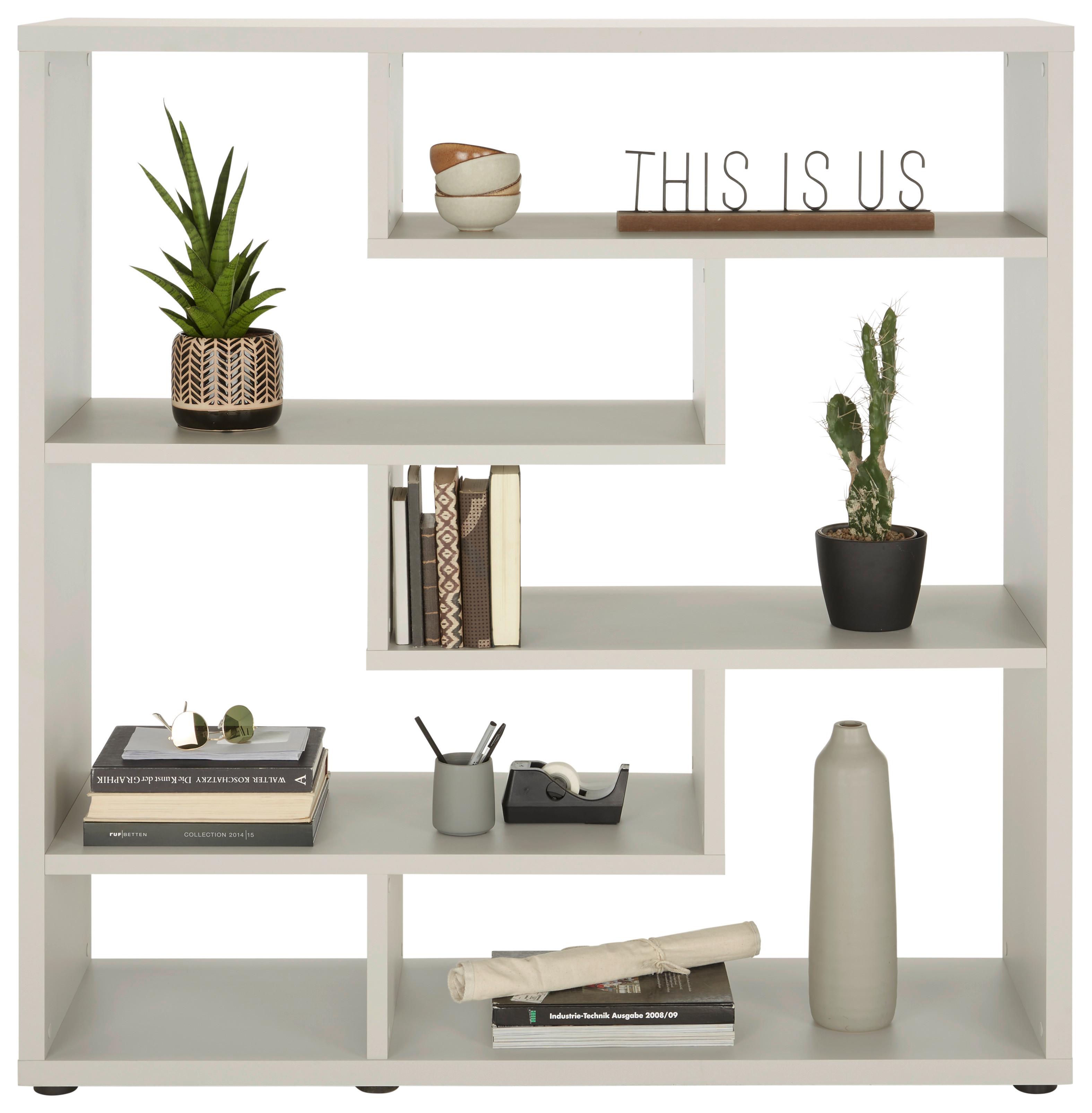 Separator de cameră Bounty - gri, Modern, material pe bază de lemn (130/134/40cm) - Premium Living