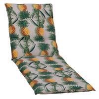 Liegenauflage Treffelstein ca. 191x58 cm Beige Ananas - Beige, Basics, Textil (191/58/8cm) - Gardenson