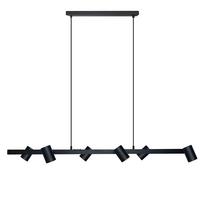 Hängeleuchte Lb-731/6l Bk_snow 6 - Schwarz, Design, Metall (115/45/150cm)
