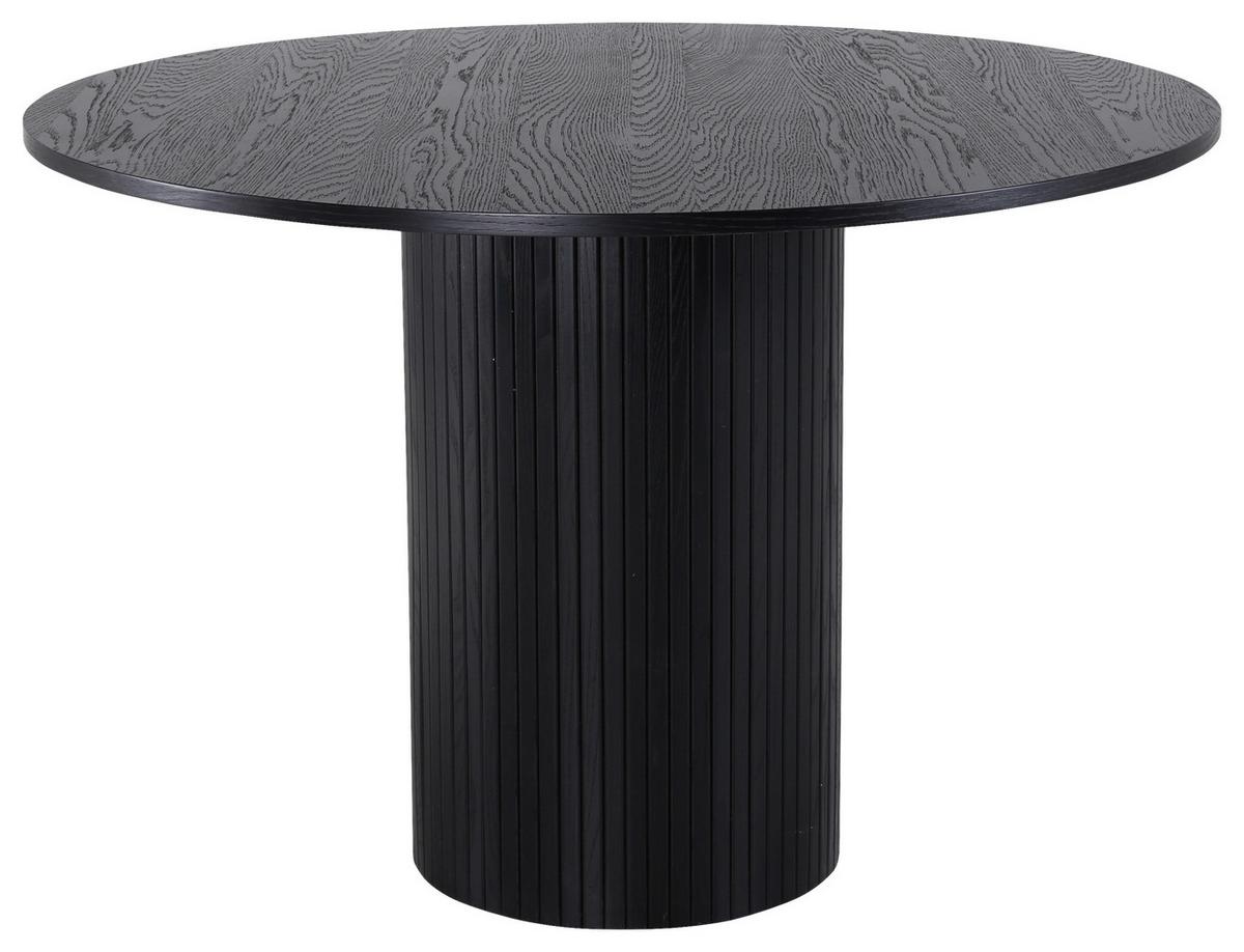 ESSTISCH BIANCA - Schwarz, Design, Holzwerkstoff (110/110/75cm) - Livetastic