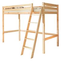 Hochbett Matthias ca. 90x200 cm Kiefer - Kieferfarben, Basics, Holz (90/200cm) - MID.YOU