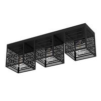 Deckenleuchte 900357_piedritas - Schwarz, Design, Metall (73/18/20,5cm) - Eglo