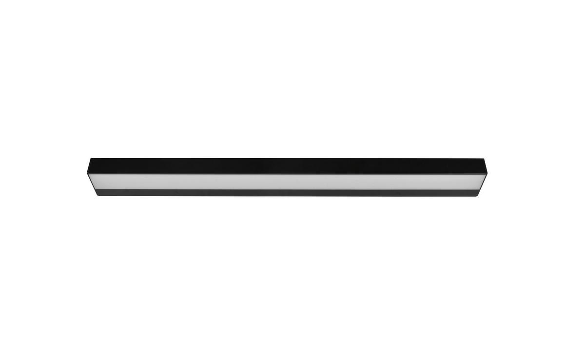 LED-Wandleuchte Rocco in Schwarz/Chrom max. 13 Watt - Chromfarben/Schwarz, Basics, Kunststoff/Metall (3,6/90/8cm) - Trio Leuchten