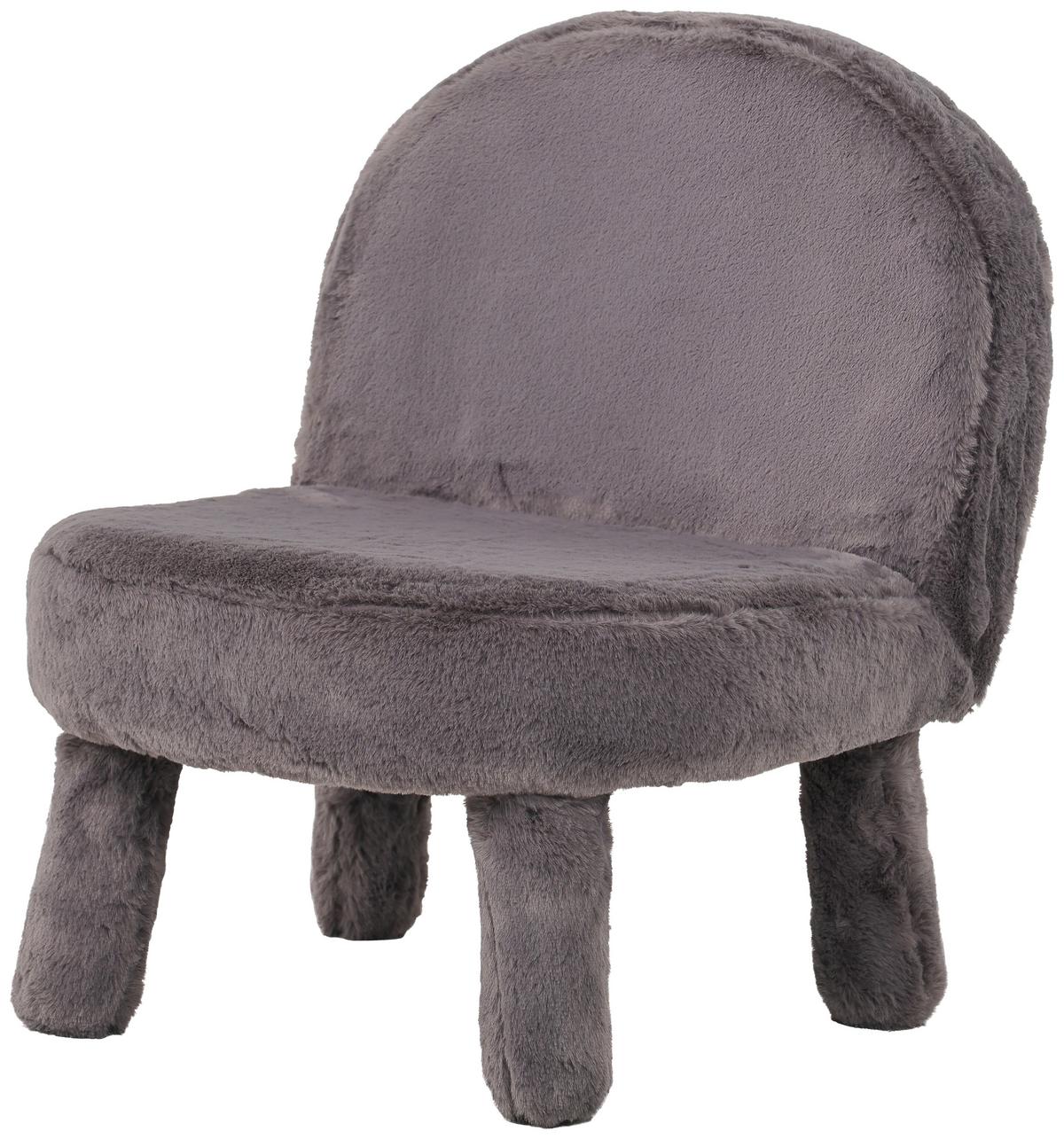 Kinderstuhl Corto Grau - Grau, MODERN, Holz/Textil (39/48/44cm) - Mömax
