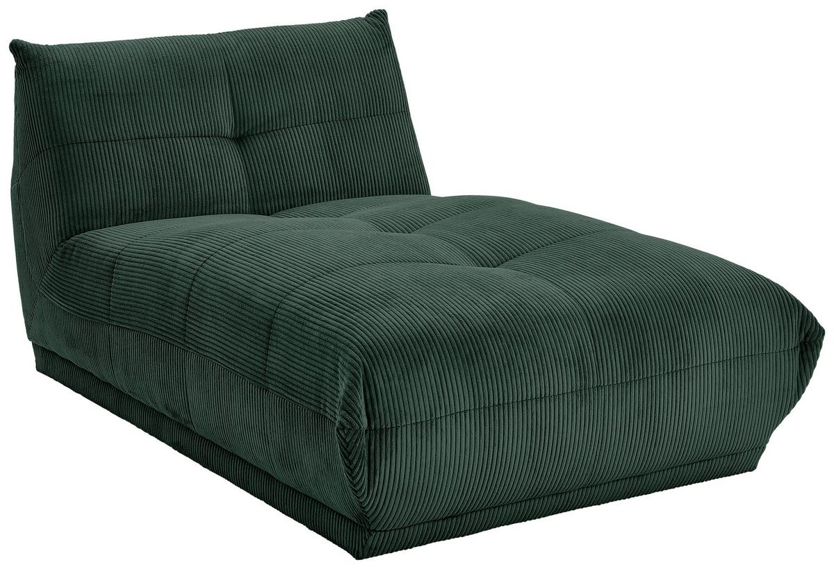 Modul Sofa Giselle Ottomane Dunkelgrün - Dunkelgrün, Trend, Textil (105/80/185cm) - Livetastic