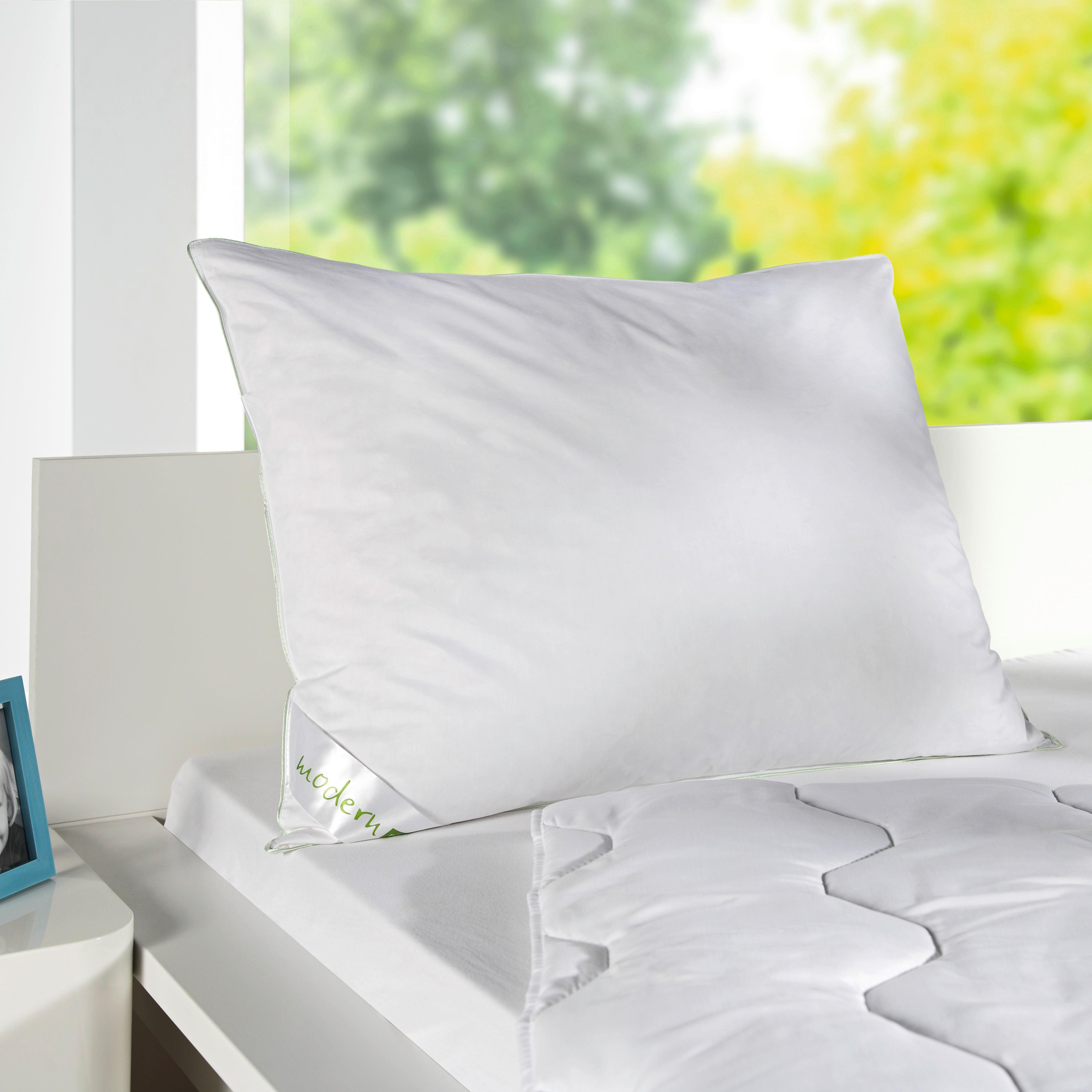 Kopfpolster Flach ca. 70x90cm - Weiß, KONVENTIONELL, Textil (70/90cm) - Nadana