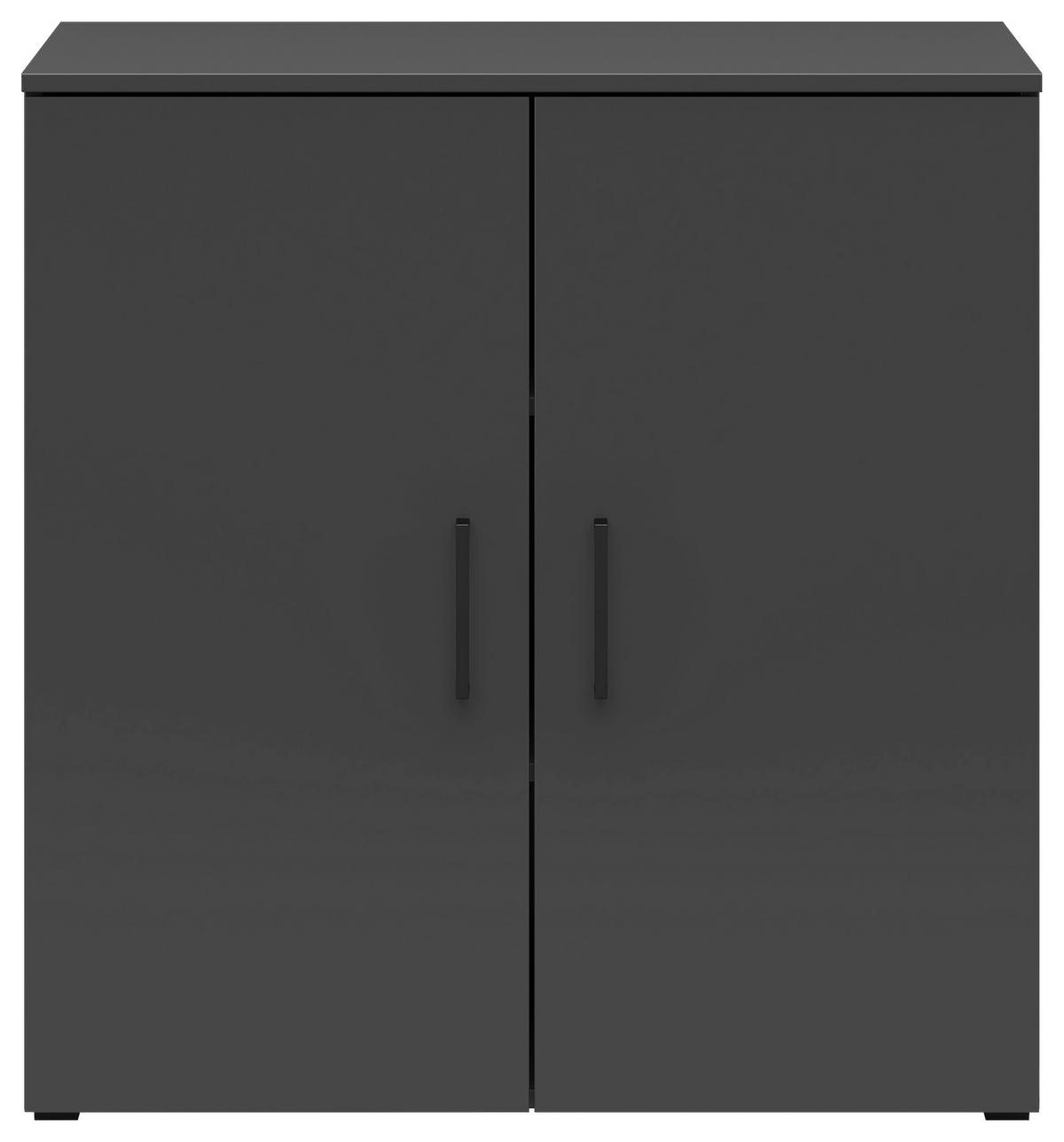 Komoda Multi - boje grafita/antracit, Moderno, drvni materijal/plastika (80/83/40cm) - Modern Living