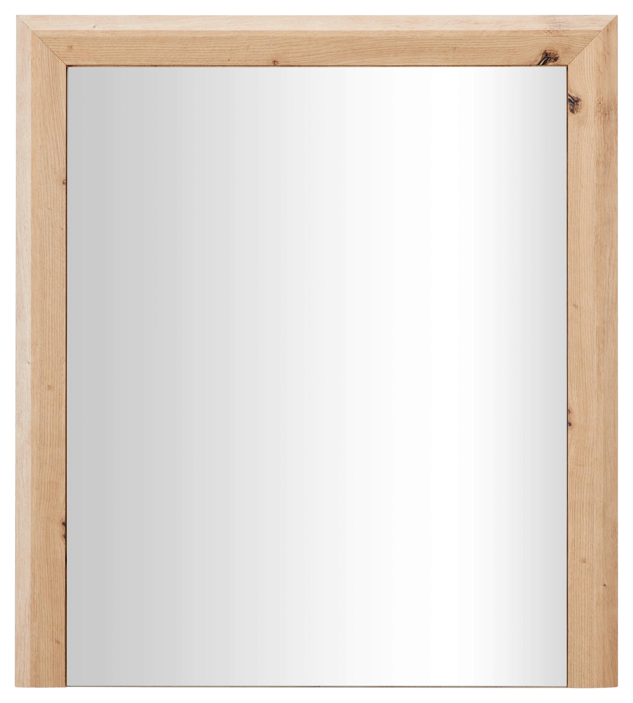 Ogledalo Kashmir New, Barva Hrasta, 84 X 94 Cm - barve hrasta, Moderno (84/94/4cm) - Zandiara