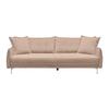 Bigsofa Kiss Braun - Chromfarben/Braun, Modern, Holz/Metall (241/90/117cm) - Mömax