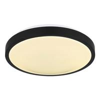 LED-Deckenleuchte Gregory in Opal max. 18 Watt - Opal/Schwarz, MODERN, Kunststoff/Metall (30/9cm)