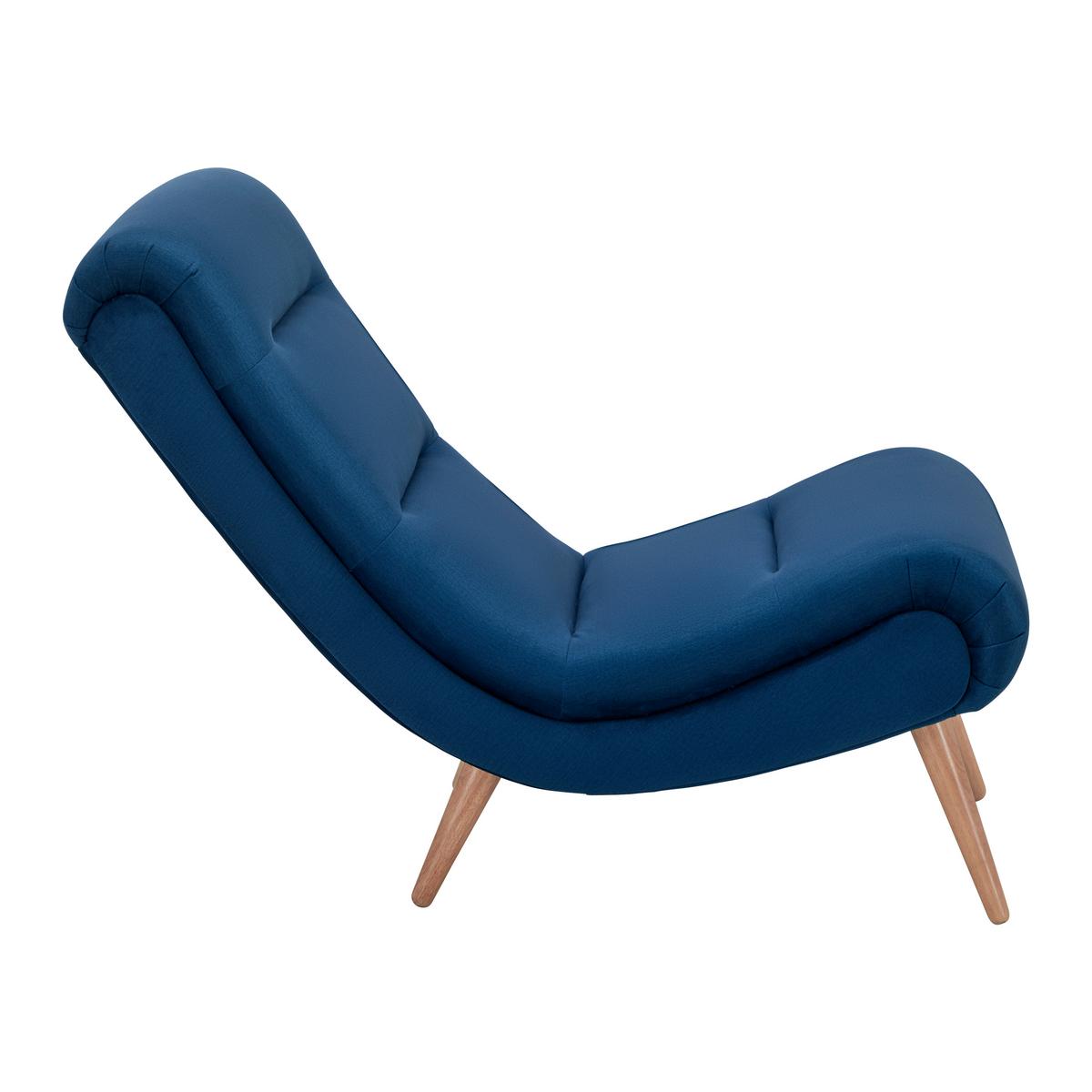 Relax Fotel Kék Jan - kék, Modern, textil/fa (74/102/90cm) - Bessagi Home
