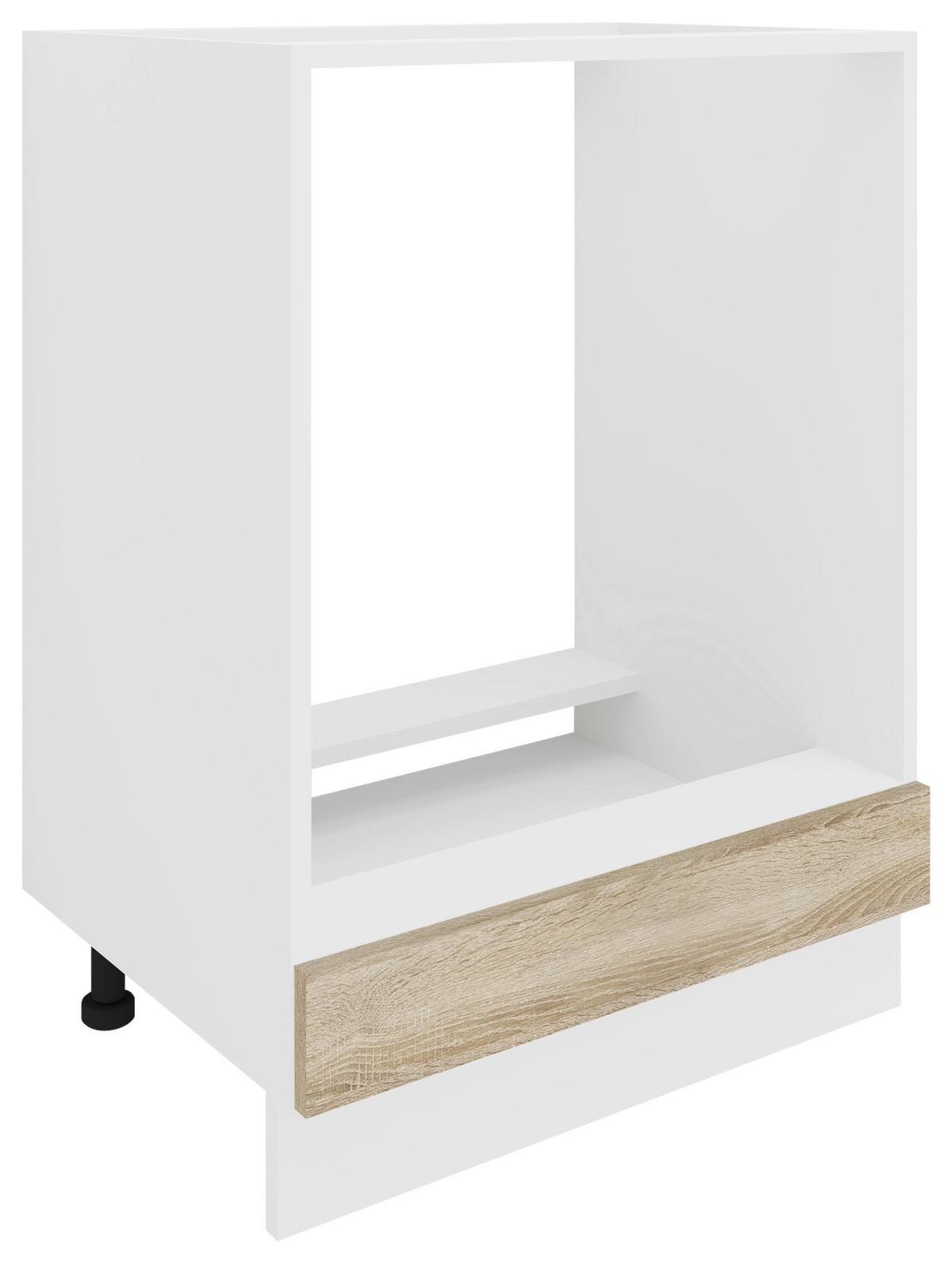 Omara Za Vgradnjo Štedilnika Esilo, Hrast, Bela - bela/hrast sonoma, Konvencionalno, leseni material (60/82/46cm) - MID.YOU