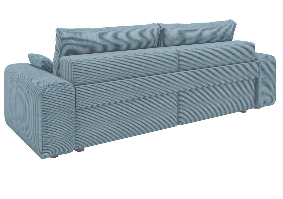 Sofa Plain Petrol - Petrol/Schwarz, MODERN, Kunststoff/Textil (256/88/120cm) - Mömax