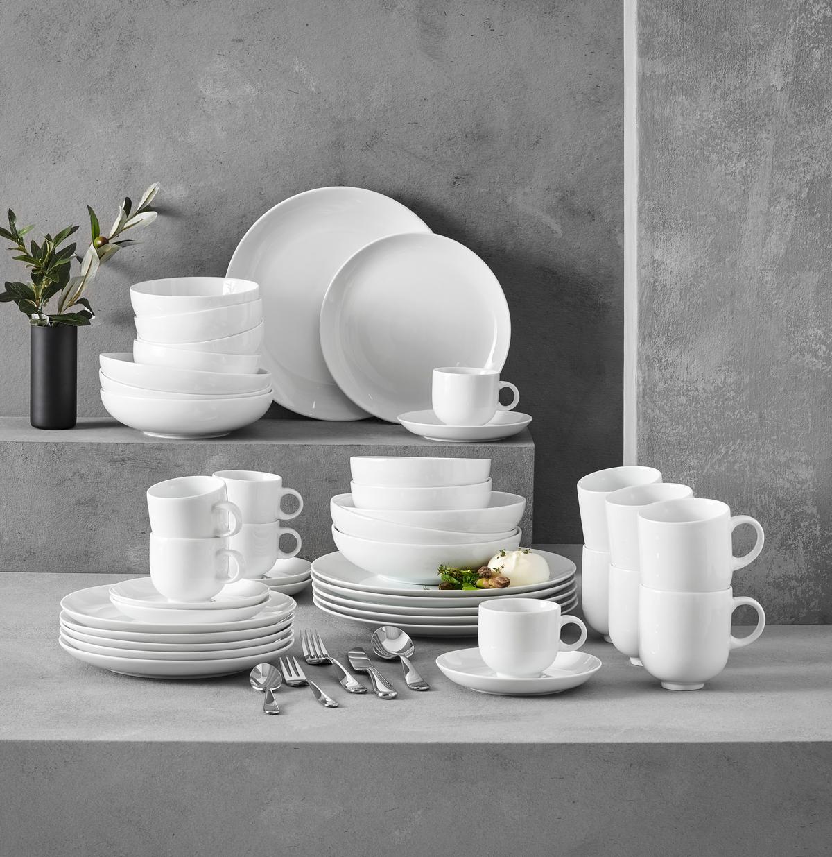 SERWIS OBIADOWO-ŚNIADANIOWY LAFER PURE - Design, ceramika - Johann Lafer