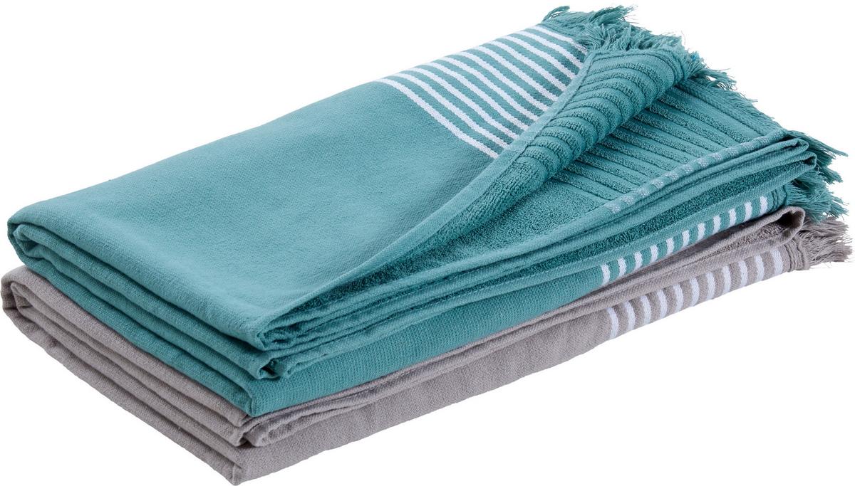 Hamam Törölköző Tessa 90/160cm - kék, Konventionell, textil (90/160cm) - Modern Living