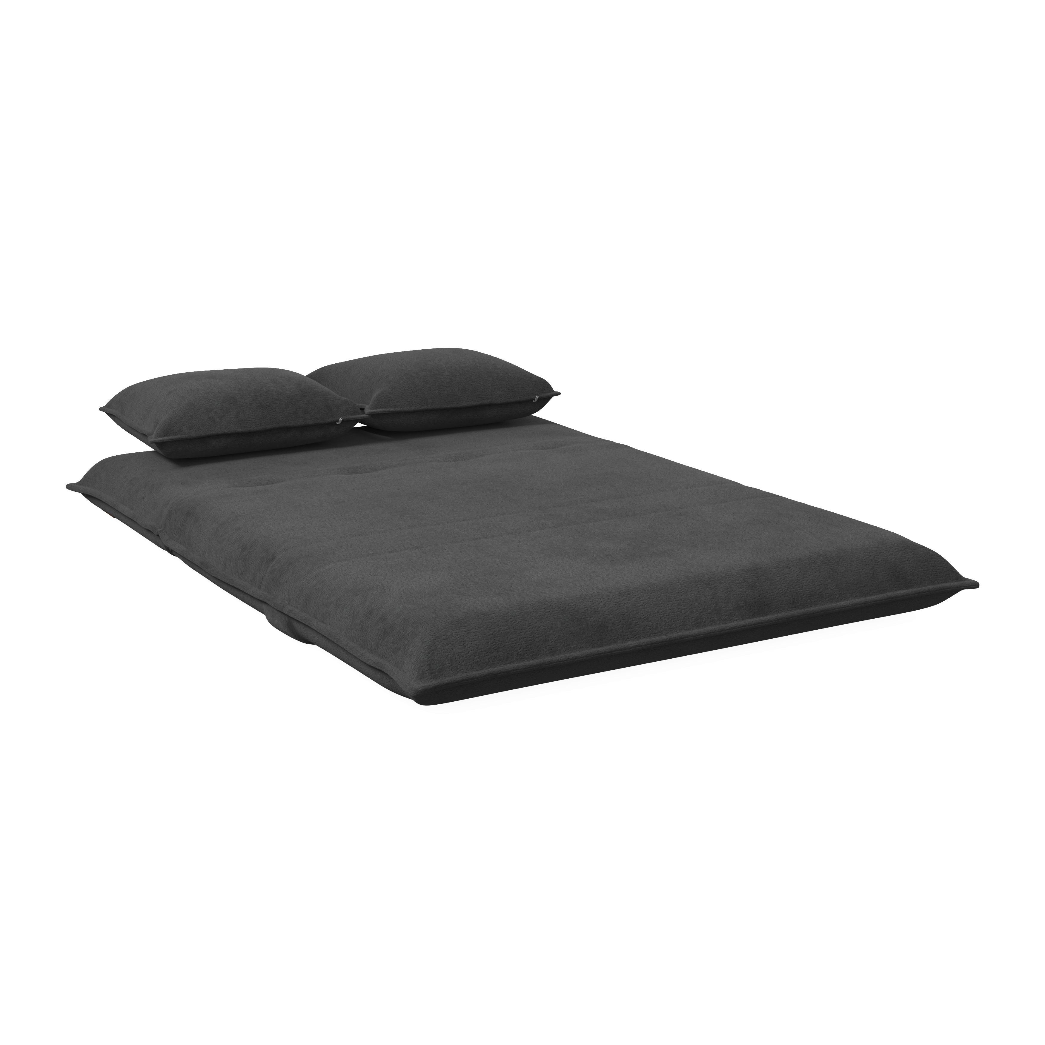 BÄDDSOFFA MACY - mörkgrå, Modern, metall/textil (141/68/87cm) - Bessagi Home