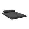BÄDDSOFFA MACY - mörkgrå, Modern, metall/textil (141/68/87cm) - Bessagi Home