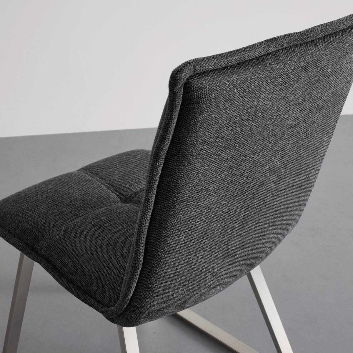 KRZESŁO EMILIO - kolor stalowy/ciemnoszary, Modern, metal/drewno (46/85/55cm) - Bessagi Home