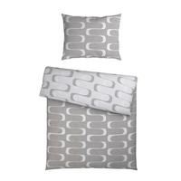 Bettwäsche Tina Wende Grau ca. 140x200cm - Grau, LIFESTYLE, Textil (140/200cm) - Mömax