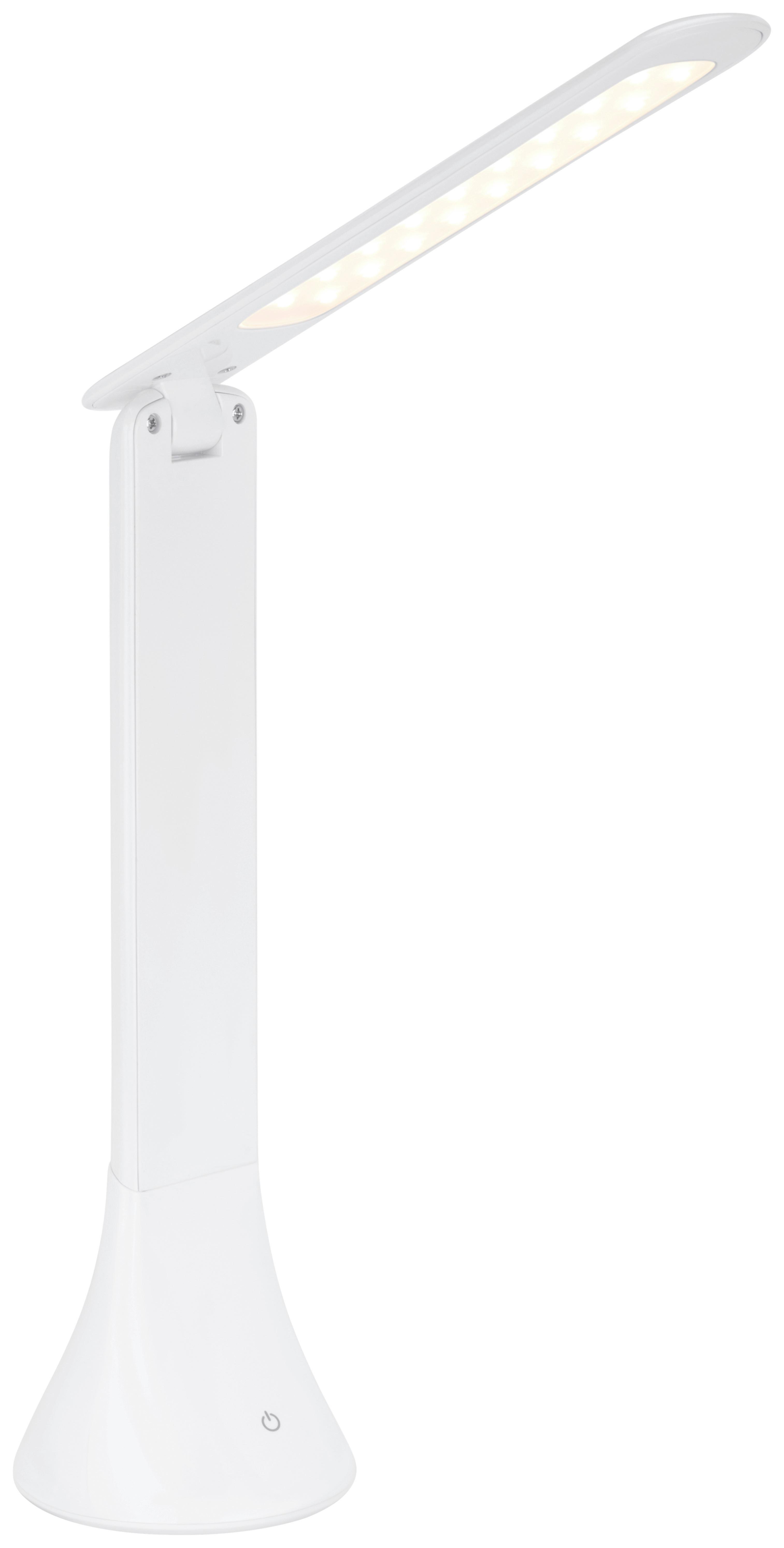 LED-Schreibtischleuchte Uff Weiss max. 3 Watt - Weiss, Modern, Kunststoff (7,8/7,8/24,8cm) - Mömax