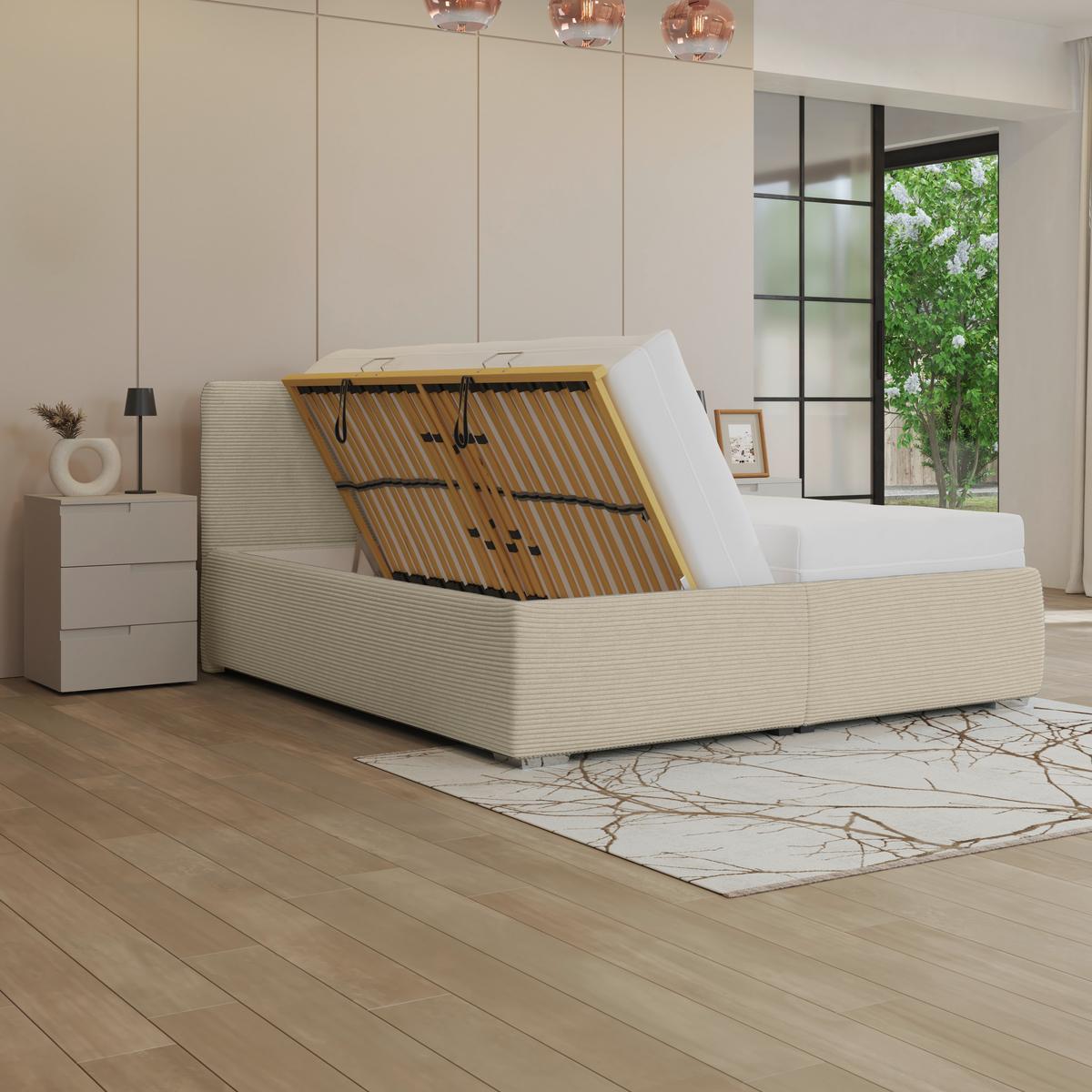 PAT TAPITAT LESIA - crem, Modern, lemn/textil (160/200cm)