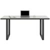 Schreibtisch in Grau/Weiß - Weiß/Grau, MODERN, Holzwerkstoff/Metall (160/74,1/75cm) - Mömax
