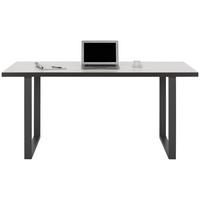 Schreibtisch in Grau/Weiß - Weiß/Grau, MODERN, Holzwerkstoff/Metall (160/74,1/75cm) - Mömax
