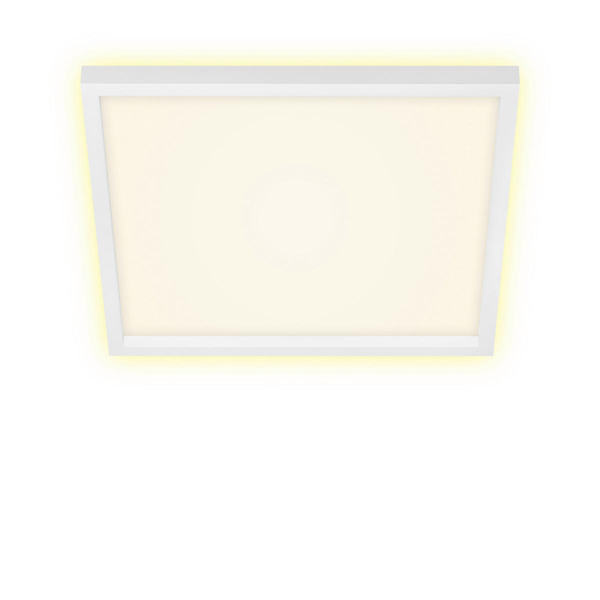 LED-Deckenleuchte Cadre Weiß max. 22 Watt - Weiß, Basics, Kunststoff (42,2/42,2/4cm)