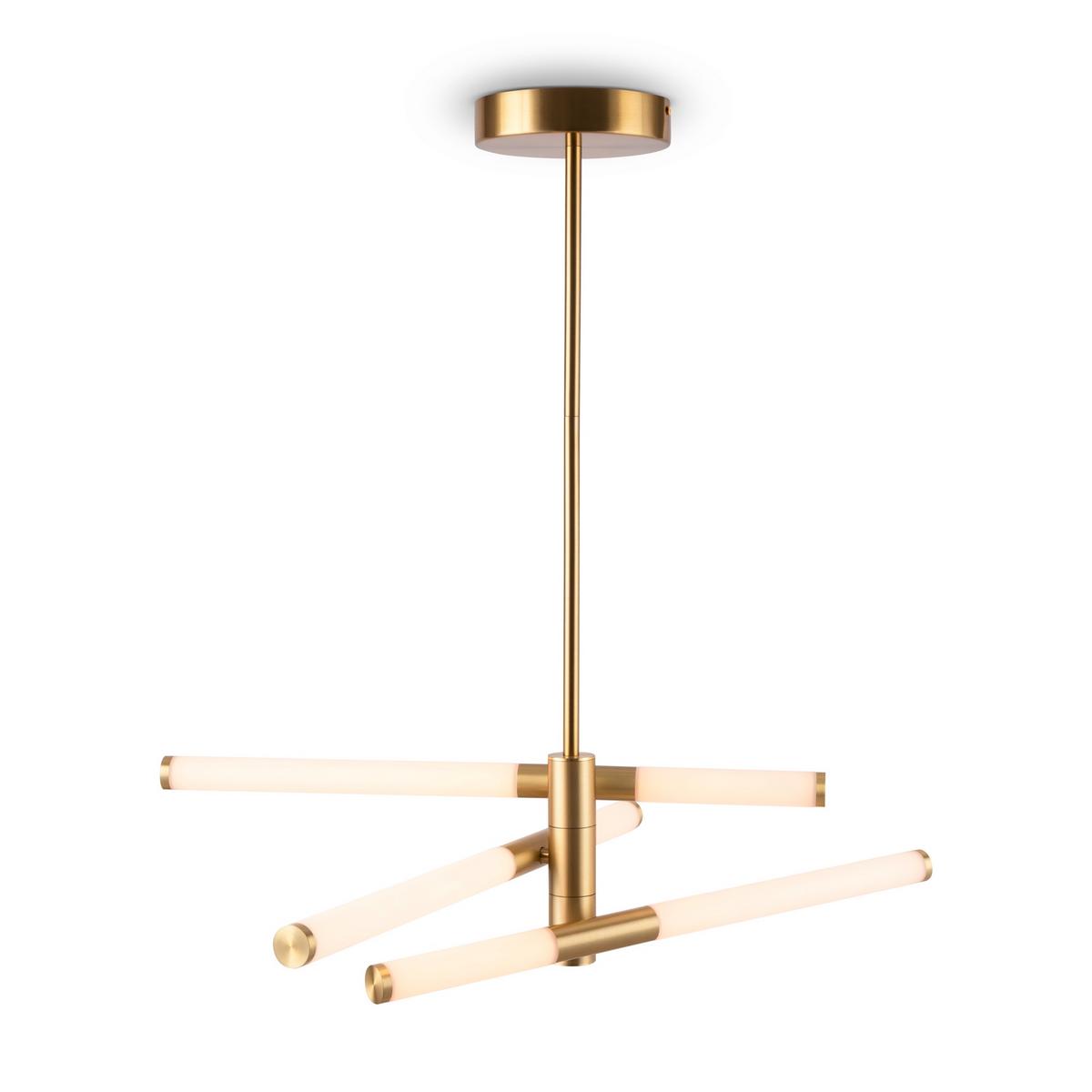 Pendelleuchte Axis Goldfarben max. 28 Watt - Goldfarben, Trend, Kunststoff/Metall (56,6/17/63,5cm) - MAYTONI