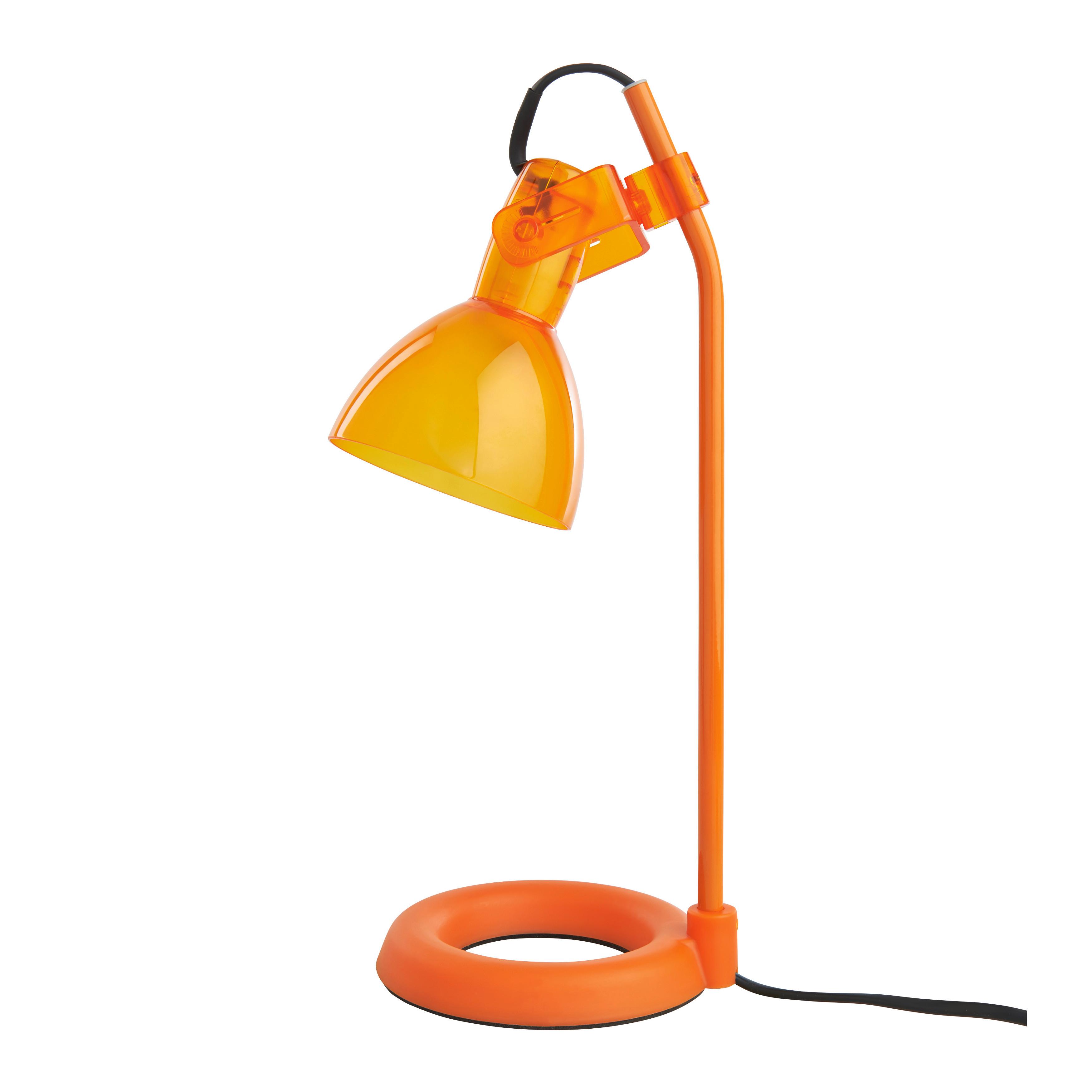 LAMPA STOŁOWA ASTON - pomarańczowy, Modern, tworzywo sztuczne/metal (13,5/19/33cm) - Bessagi Home