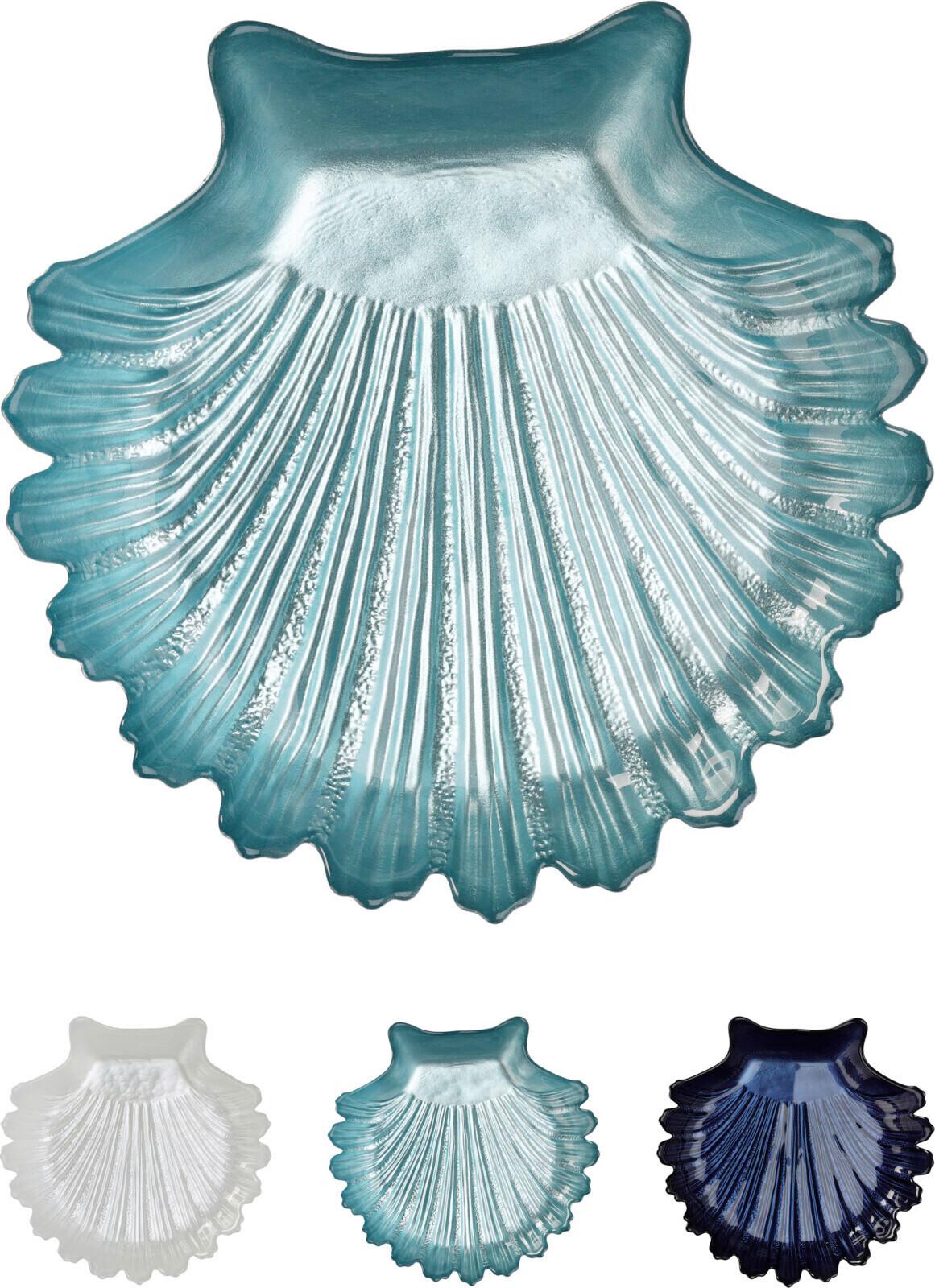 Tavă decorativă Shell - sticlă (20/20/3cm)