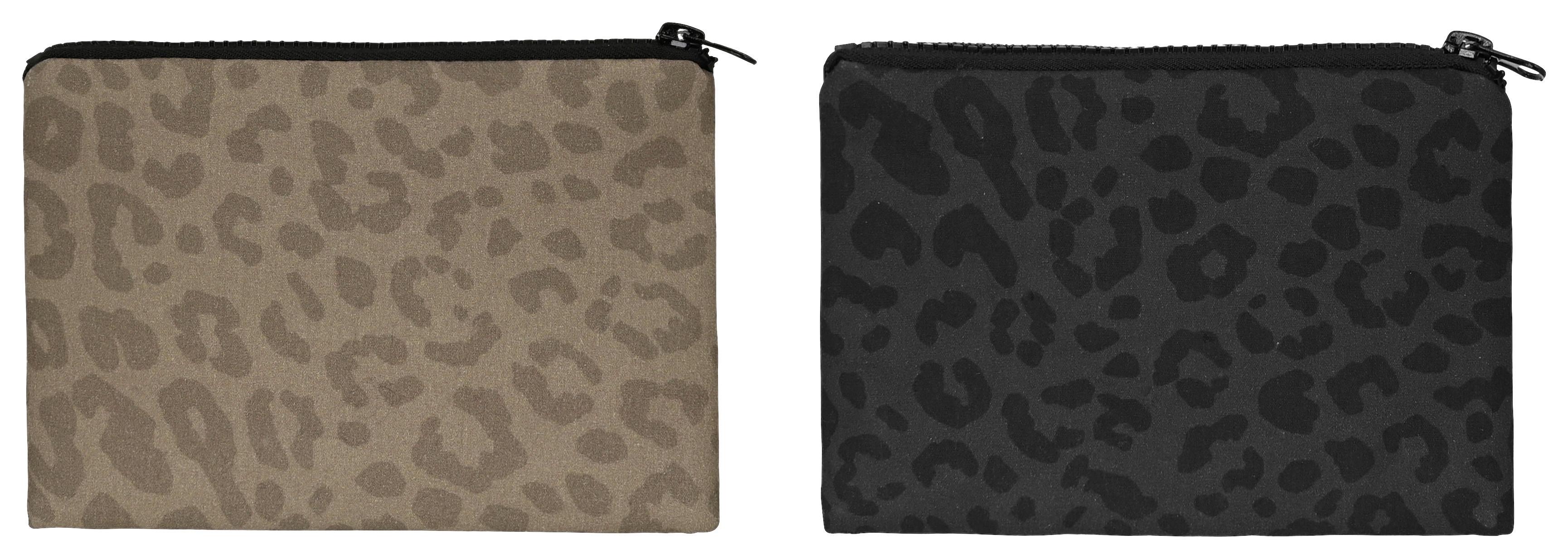Kosmetiktasche Rina diverse Designs - Beige/Schwarz, Kunststoff/Textil (16,5/10,5cm) - Mömax