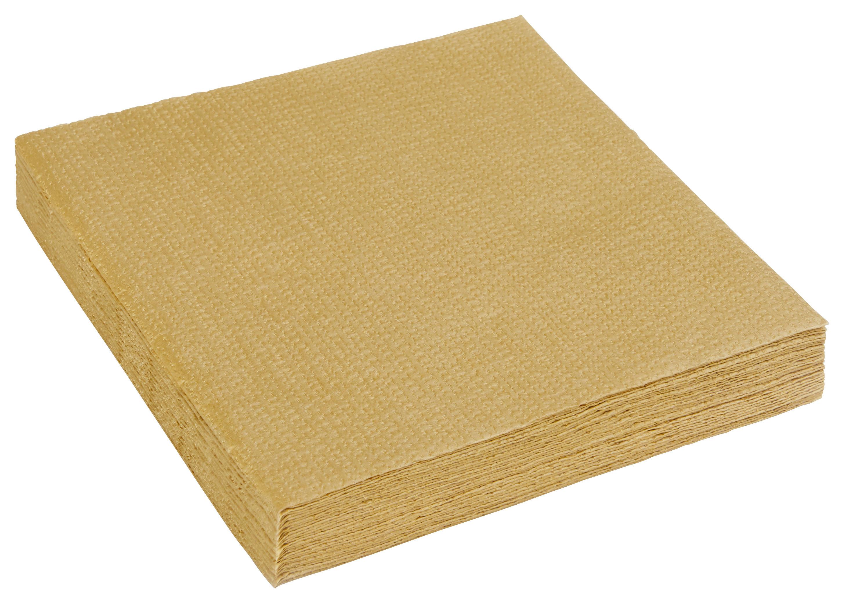 Servieta Kai - zlate barve, papir (33cm)