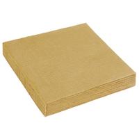 Serviette Kai in Goldfarben - Goldfarben, Papier (33cm)
