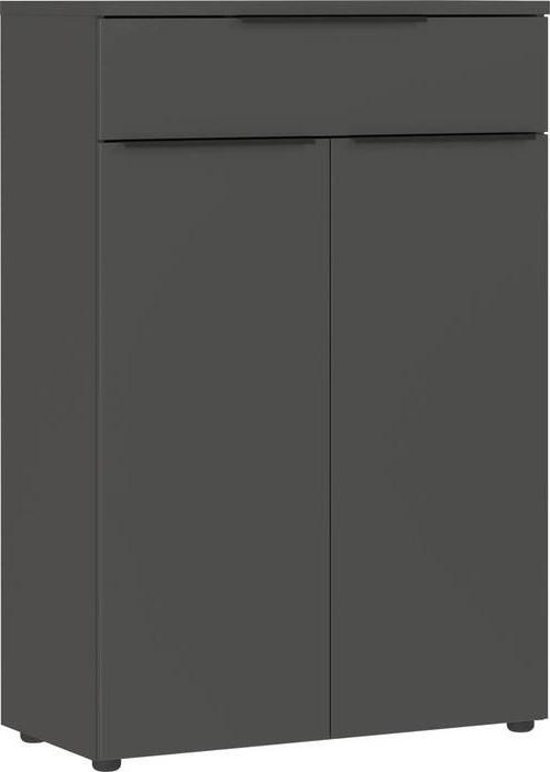 Aktenschrank Ribera in Graphitfarben - Graphitfarben, MODERN, Holzwerkstoff (81/120/40cm) - Premium Living