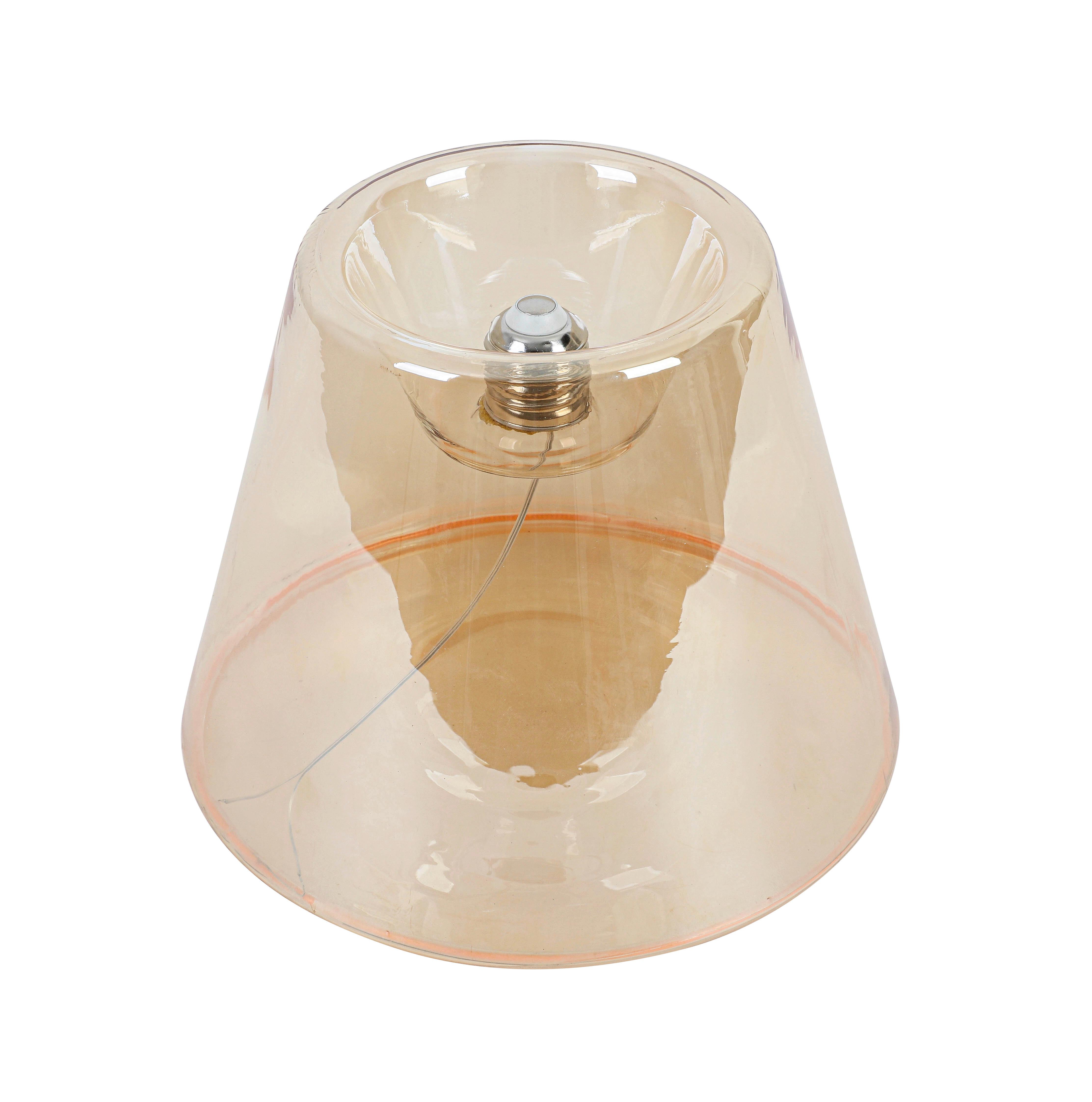LED-LJUSKÄLLA C80241MM - bärnstensfärgad, Klassisk, metall/glas (19/15cm) - Mömax