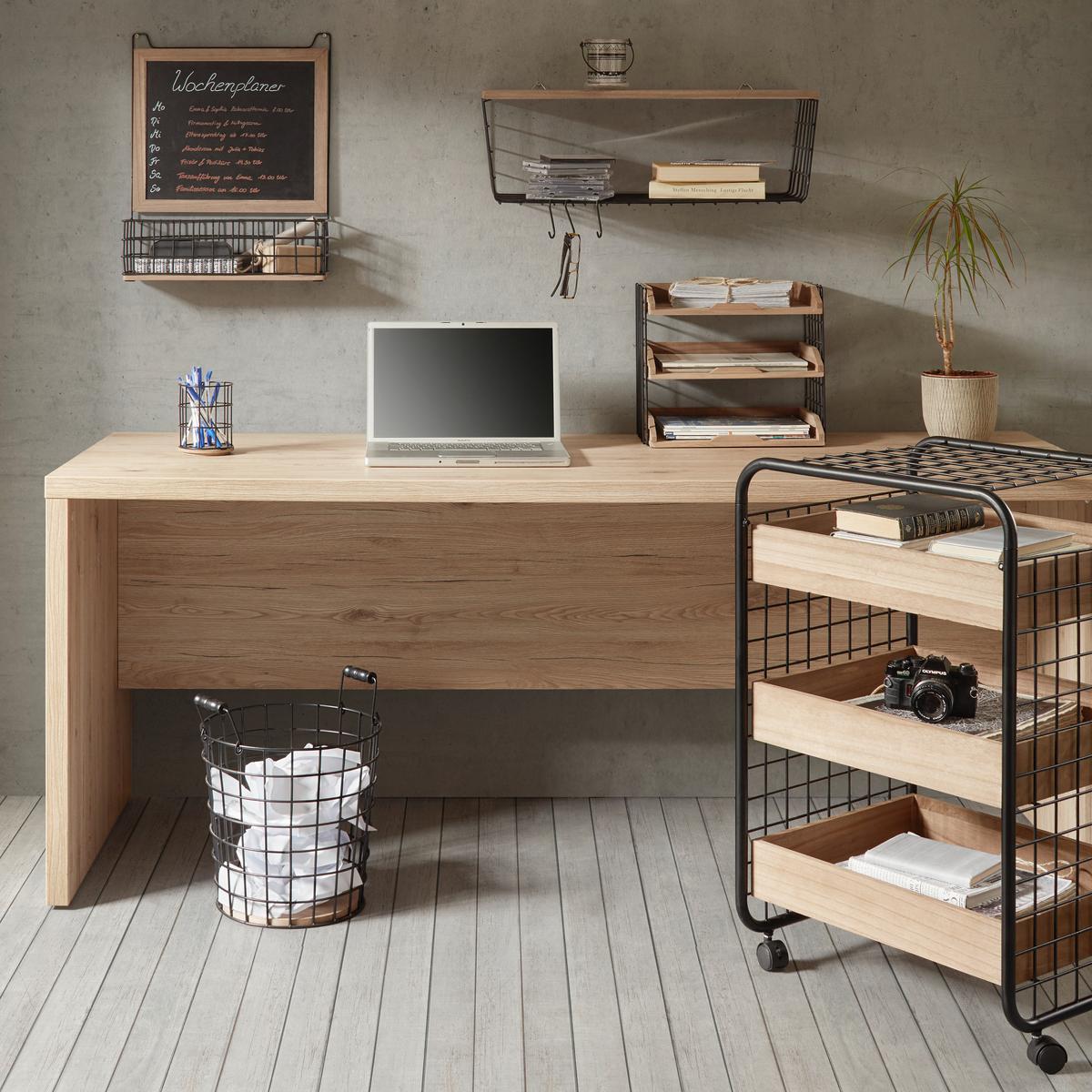 Memoboard in Braun/Schwarz - Schwarz/Naturfarben, LIFESTYLE, Holz/Holzwerkstoff (39,5/48/12,5cm) - Mömax
