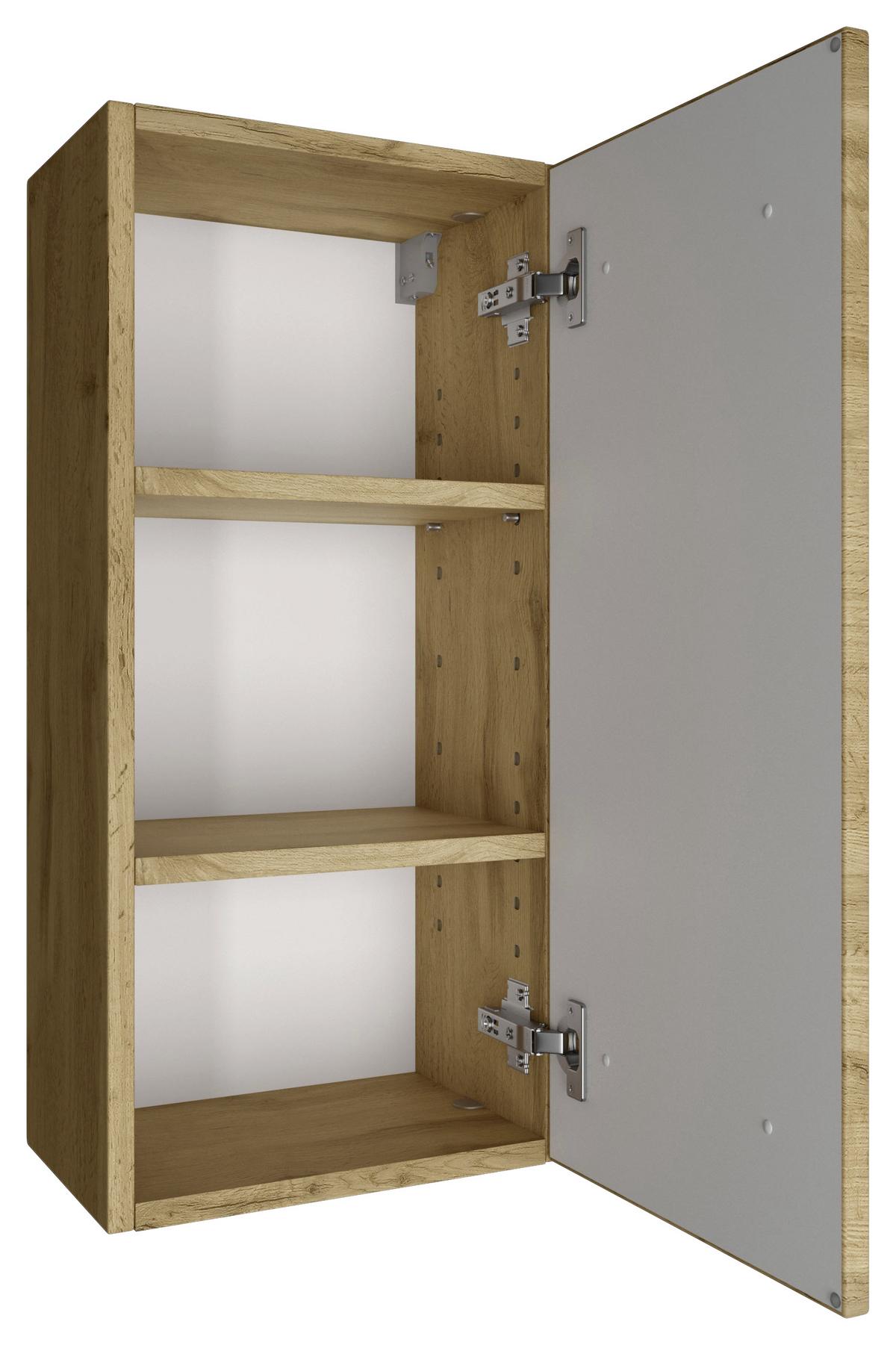 Badmöbel-Set Manchester B: 120 cm Eiche Wotan Dekor - Eichefarben, MODERN, Holzwerkstoff (120cm) - Held