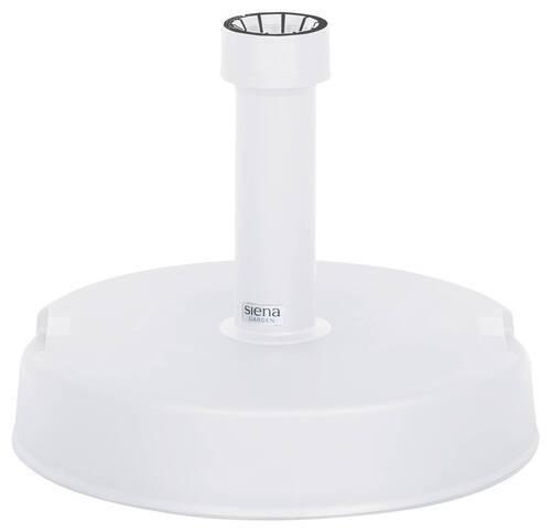 Sonnenschirmständer Beton/ Kunststoff für DM 2,1 - 5,4 cm - Weiß, KONVENTIONELL, Kunststoff/Stein (40/9/40cm) - Siena Garden