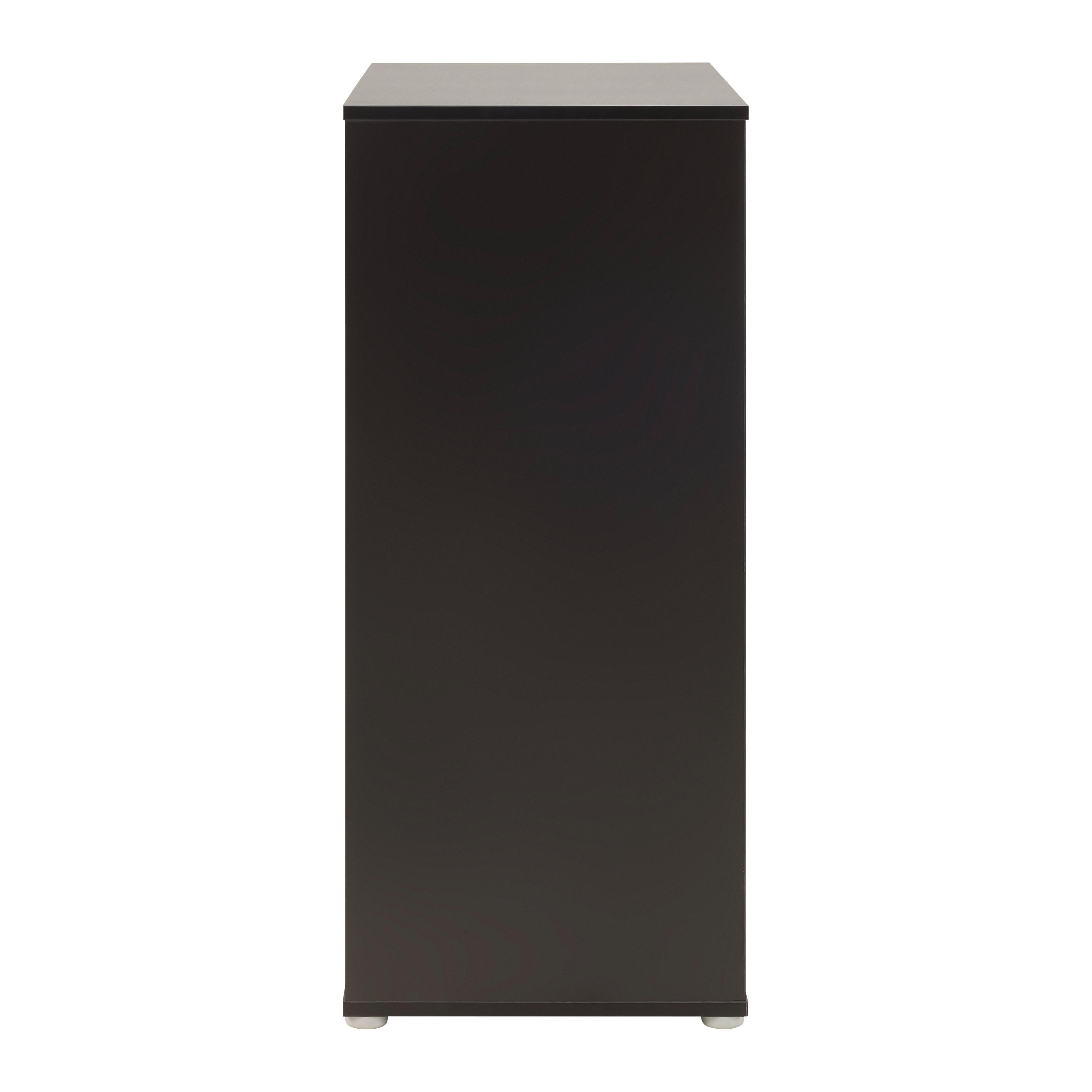 BYRÅ ADRIANO-M2 -EXKLUSIV- - svart/ekfärgad, Modern, trämaterial/plast (80/94,8/41,2cm) - Mömax