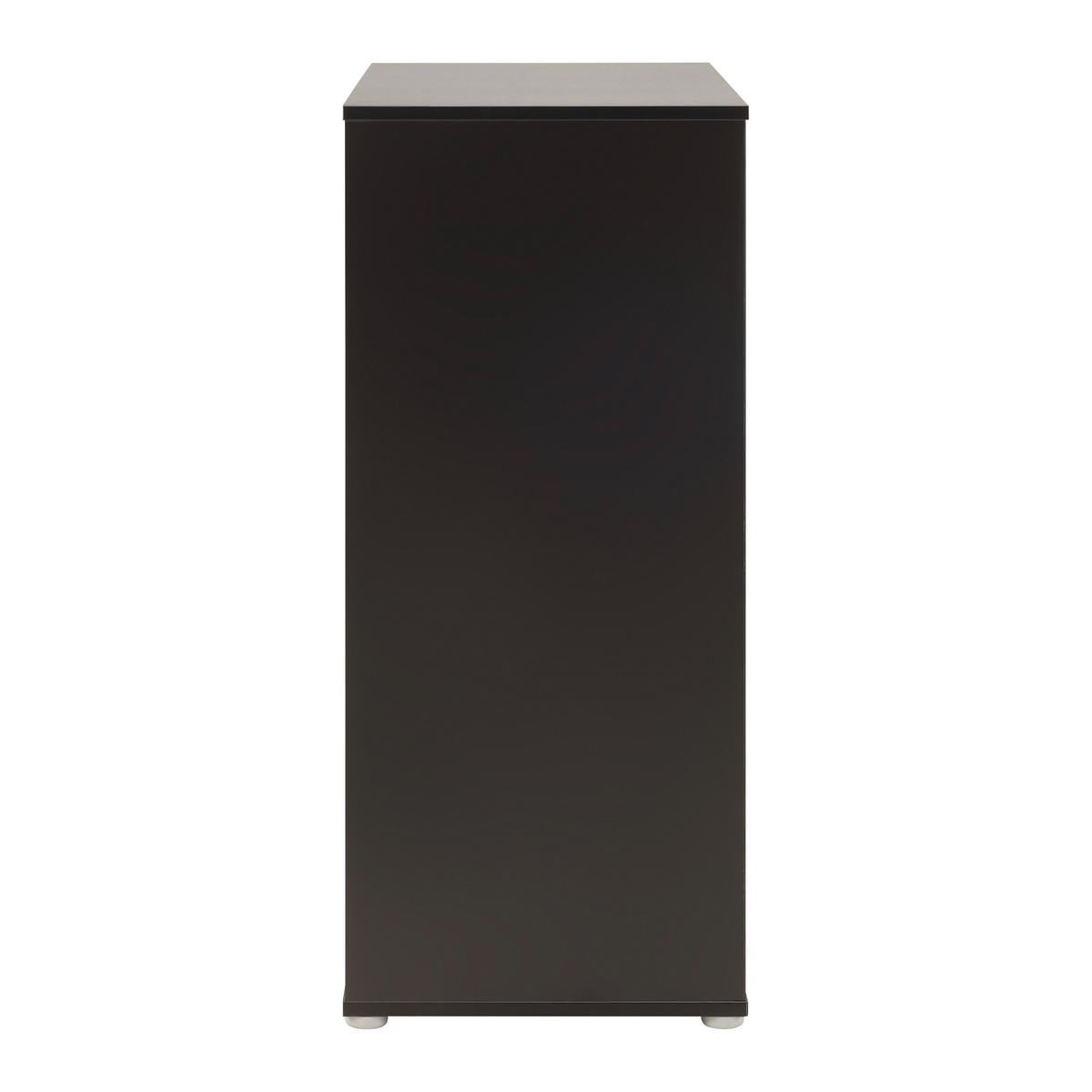 Kommode Adriano Schwarz/Eichefarben - Eichefarben/Schwarz, MODERN, Holzwerkstoff/Kunststoff (80/94,8/41,2cm) - Mömax