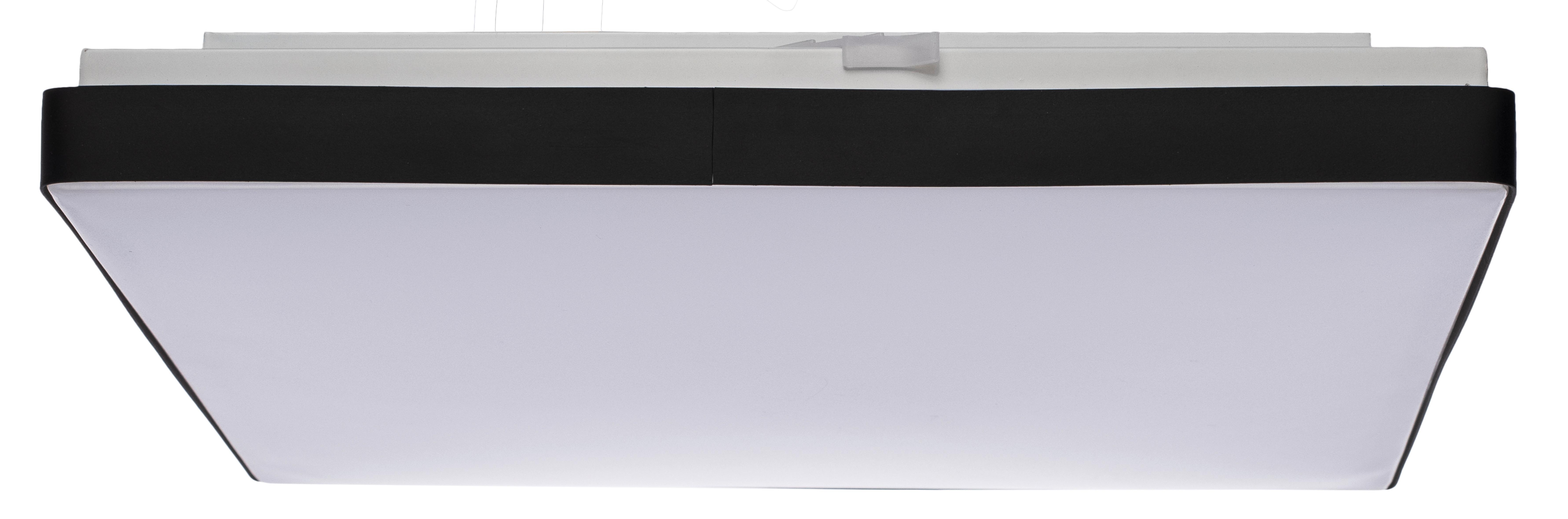 LED-TAKLAMPA JANNEK - vit/svart, Modern, metall/plast (33/33/5,5cm) - Mömax