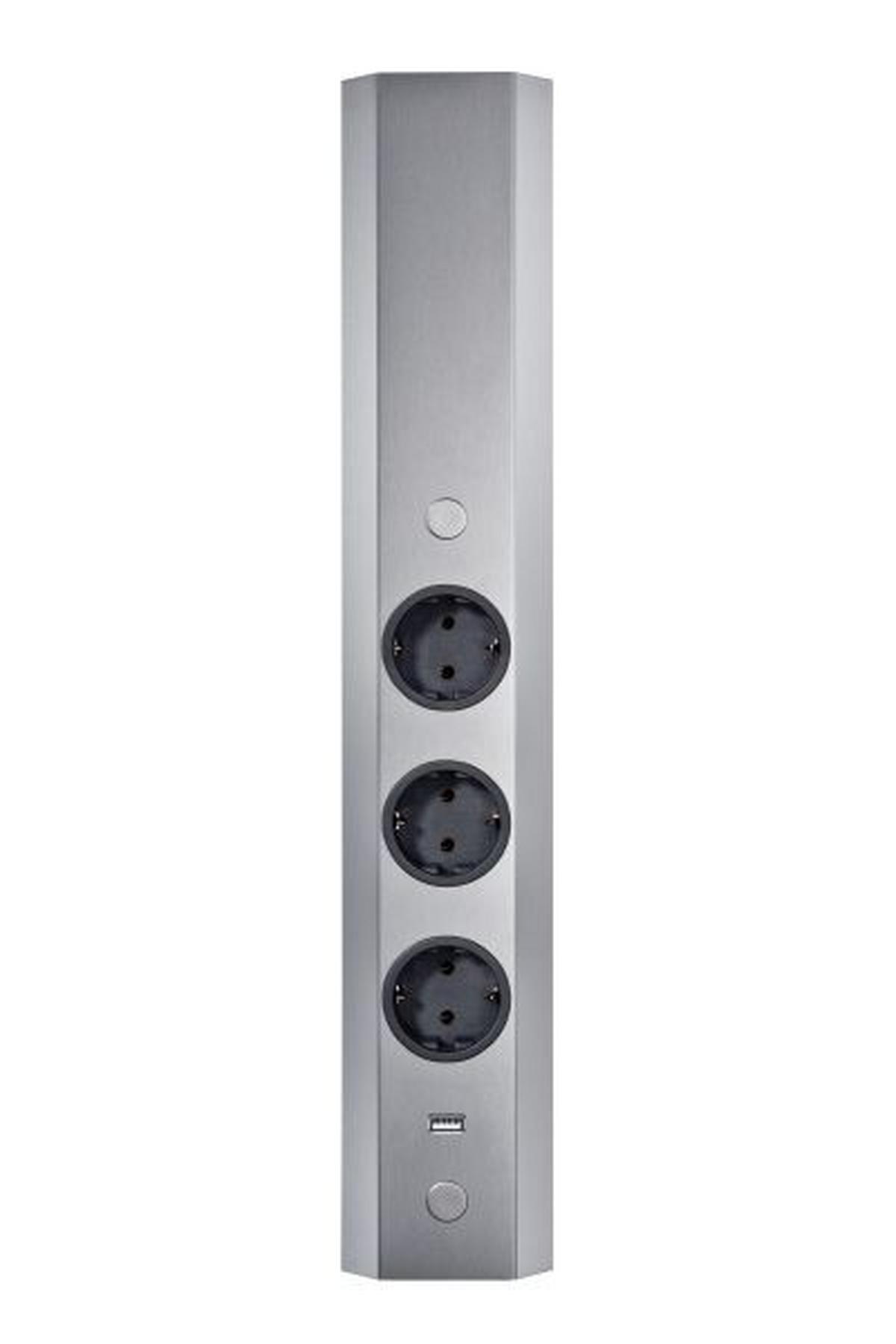 Element Za Utičnice 4430042 - boje oplemenjenog čelika, metal (8,2/46-58/4,3cm)