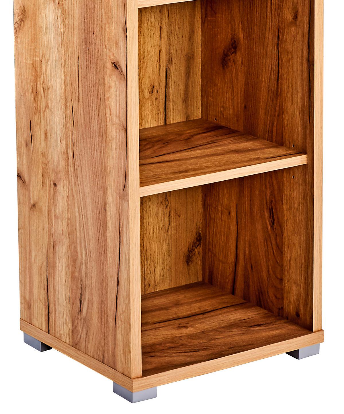 Pisarniški Regal Profi - barve kroma/barve hrasta, Moderno, umetna masa/leseni material (50/220/35cm) - Mömax