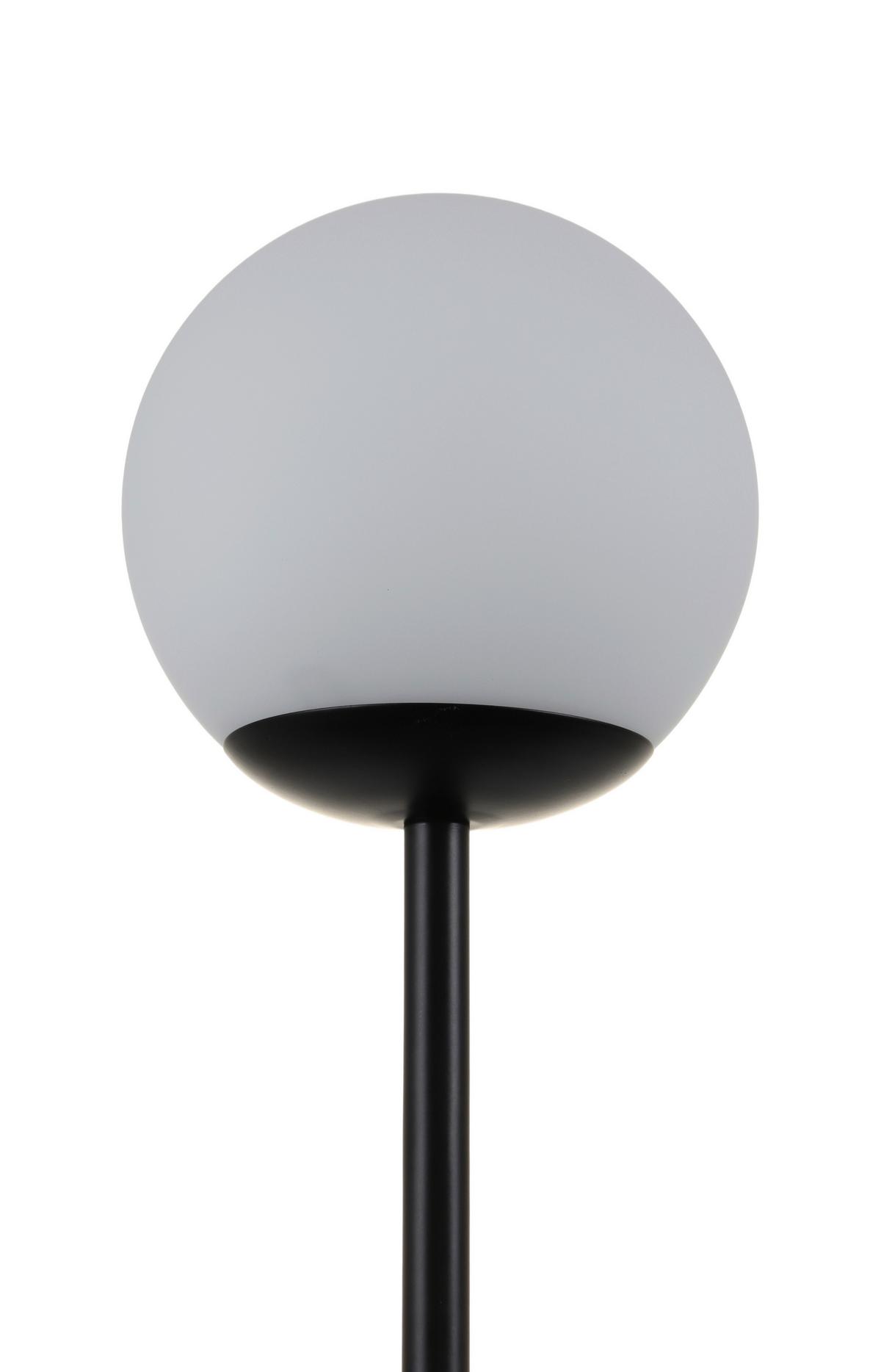 Stehleuchte Sehr Schwarz/Weiß max. 25 Watt - Schwarz/Weiß, MODERN, Glas/Metall (35/160cm)