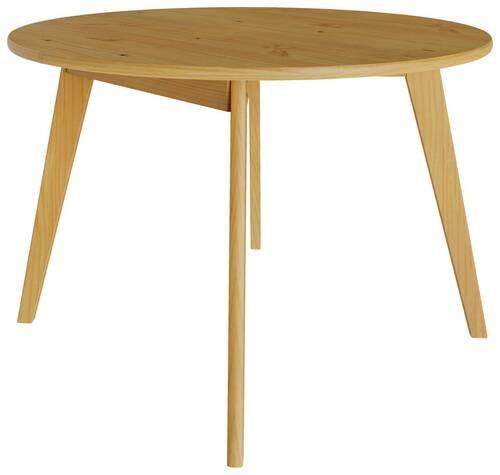 STÓŁ DO JADALNI MAHOE ESSTISCH NATUR - kolor naturalny, Modern, drewno (120/120/76cm) - MID.YOU